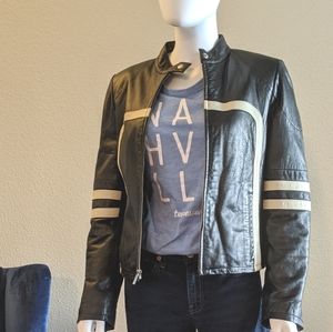 Black Leather Biker Jacket